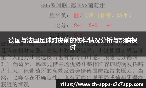 德国与法国足球对决前的伤停情况分析与影响探讨